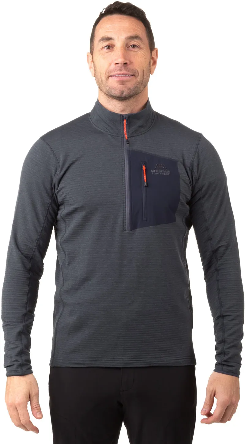 Mountain Equipment Mens Lumiko Zip-T Fleece - Medieval Blue-1